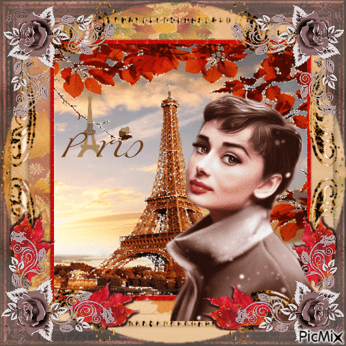 Audrey Hepburn, Actrice Britannique - Besplatni animirani GIF