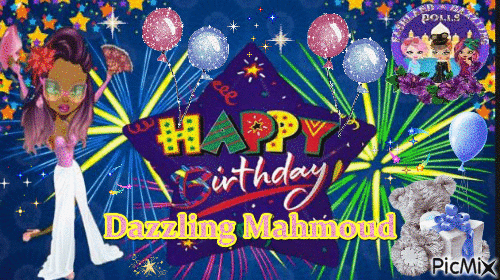 Happy Birthday Mahmoud - GIF animate gratis