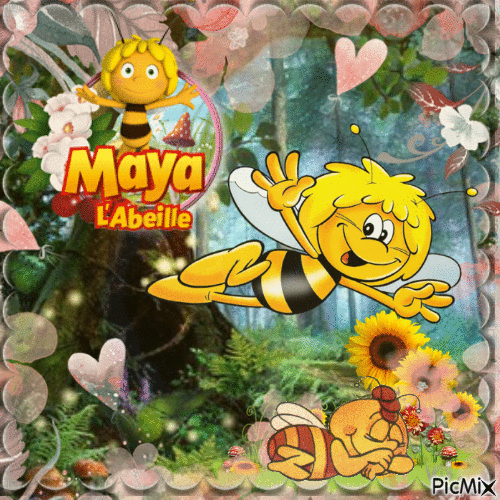 Maya l'Abeille - Бесплатный анимированный гифка