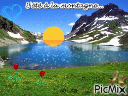L'été à la montagne - Besplatni animirani GIF