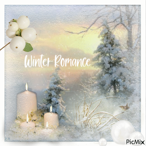 Winter Romance - GIF animé gratuit