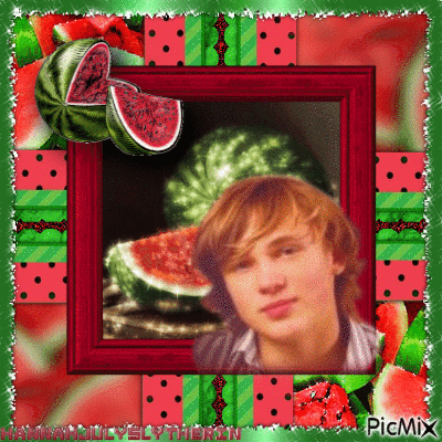 #♥#William Moseley & Watermelons#♥# - Free animated GIF