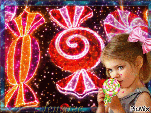 Candy Girl - GIF animado grátis