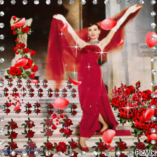 Dressed in red     AUDREY - 免费动画 GIF
