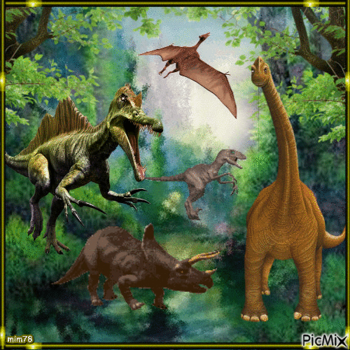 dinosaures - Zdarma animovaný GIF
