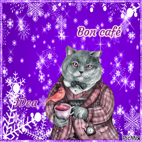 Bon café    les chatons - 無料のアニメーション GIF