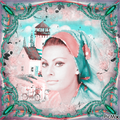 Sophia Loren, Actrice Italienne - GIF animado gratis