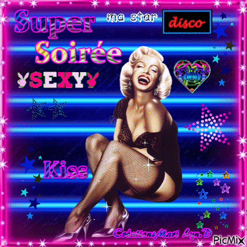 SUPER SOIREE SEXY MARILYN - Бесплатный анимированный гифка