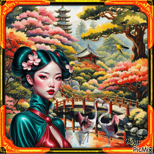 Oriental garden... - GIF animate gratis