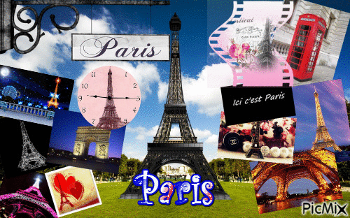 Paris dans toute sa couleur ! - GIF animé gratuit