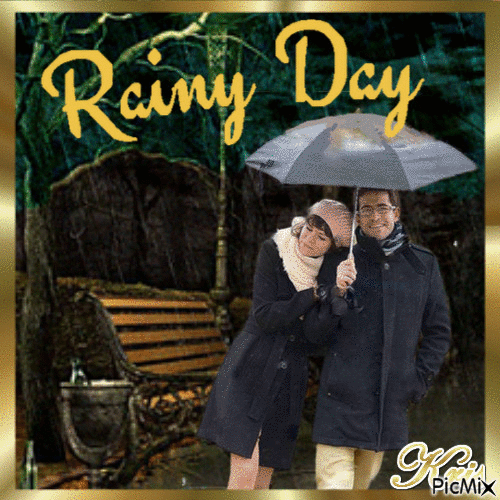 Rainy Day🌹🌼 - GIF animado grátis