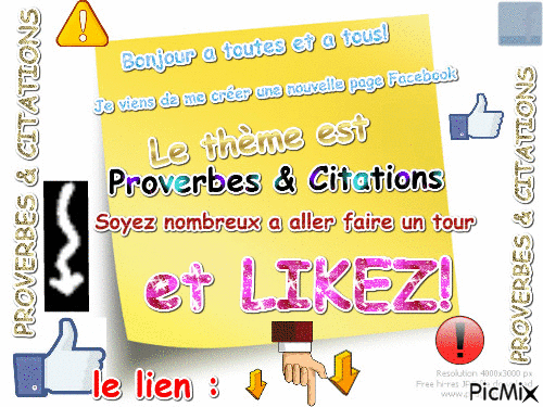 Ma nouvelle page Facebook - Free animated GIF