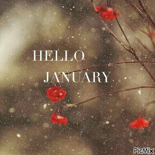 Hello January - 免费动画 GIF