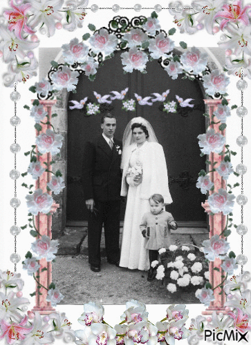 photo mariage Papa et Maman - Gratis animeret GIF