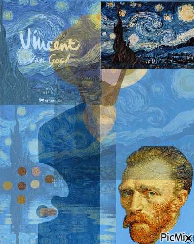 Collage Vangoh - Gratis geanimeerde GIF