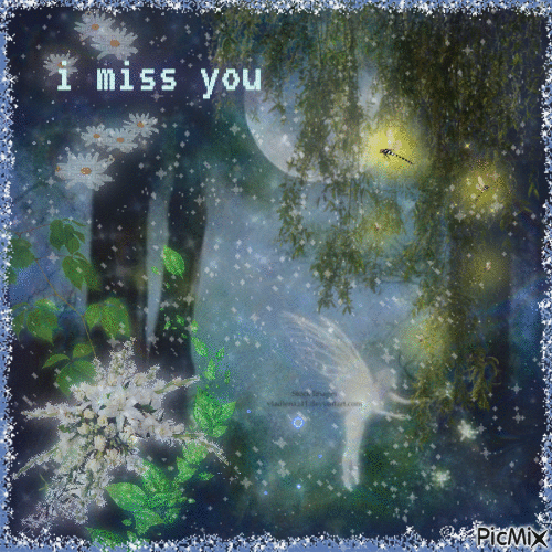 fairy "i miss you" - GIF animado gratis