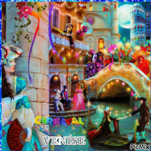Carnaval de Venise - Darmowy animowany GIF