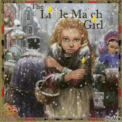 The little girl with matches - GIF animate gratis