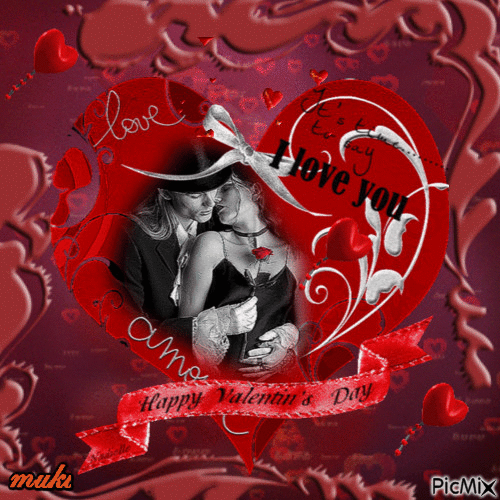 Картичка за Дарина♥♥♥Честит Свети Валентин! - Бесплатни анимирани ГИФ