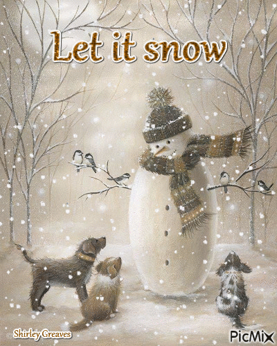 let it snow - GIF animado gratis