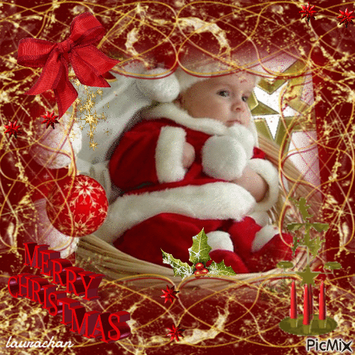 Bebè natalizio - Laurachan - GIF animado grátis