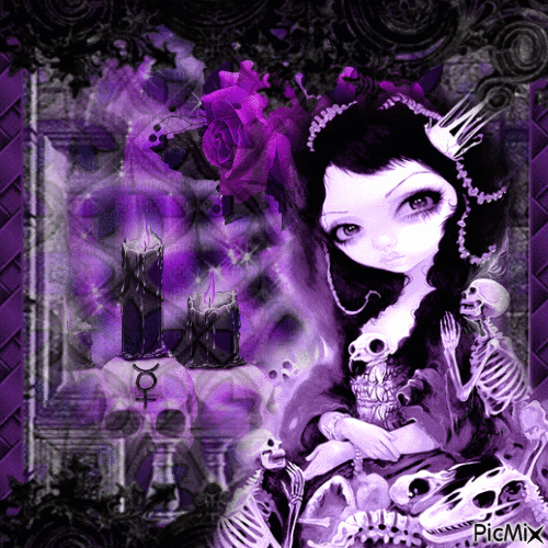 purple goth - GIF animasi gratis