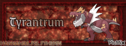 ♦Tyrantrum - Banner♦ - GIF animado grátis