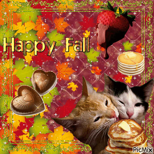 🍁 Fall Pancakes 🥞 - Gratis animeret GIF