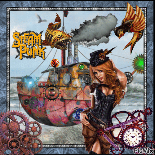 Sea steampunk stories - Бесплатни анимирани ГИФ