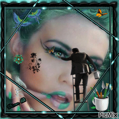 ~Green Eyed Beauty_ - Ingyenes animált GIF