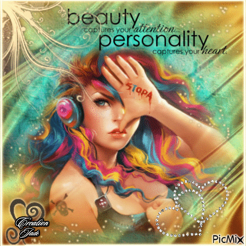 beauty personality - Zdarma animovaný GIF
