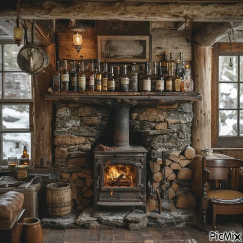 Cozy Fireplace - Ilmainen animoitu GIF