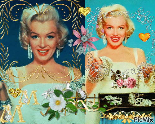 Diamants Marilyn - Animovaný GIF zadarmo