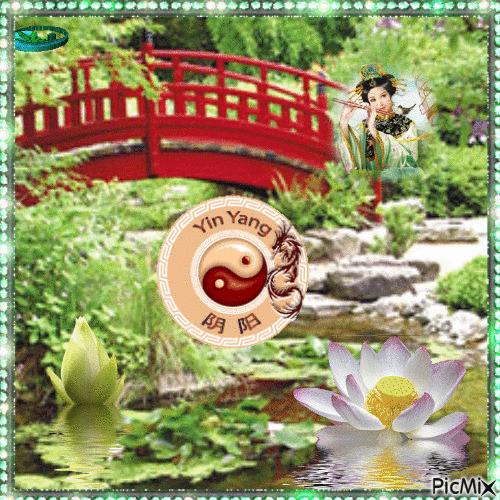 Yin Yang et la Zen attitude - GIF animé gratuit