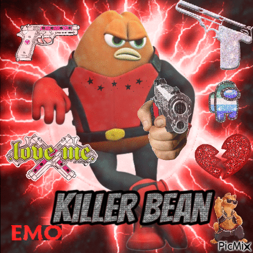 killer bean - GIF animé gratuit