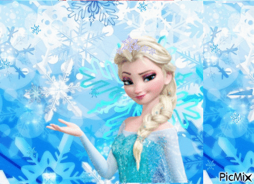 la reines du royaume des glaces - GIF animado gratis