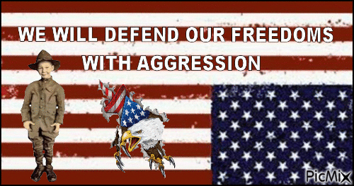 Flag Defend Our Freedoms - Free animated GIF