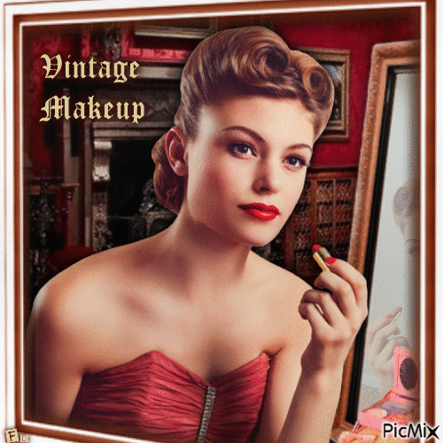 Vintage Makeup - GIF animado gratis