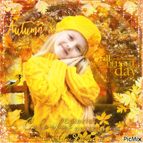 Autumn in yellow - 無料のアニメーション GIF