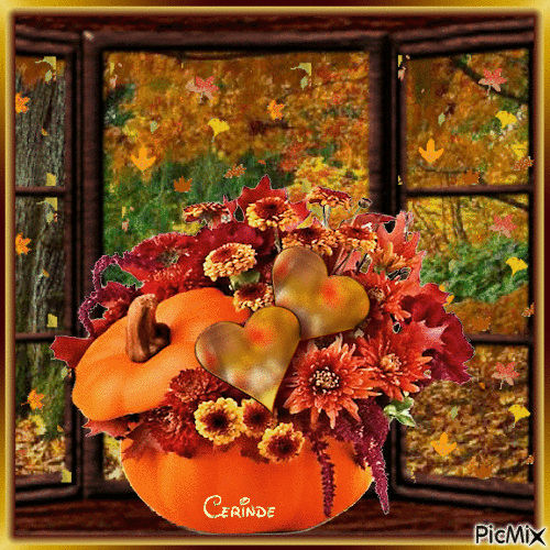 Bouquet d'automne - Free animated GIF
