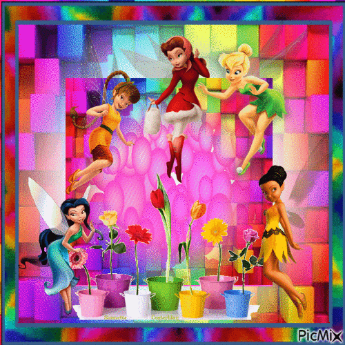 Check out!! Its our fairy friends! - GIF animado gratis