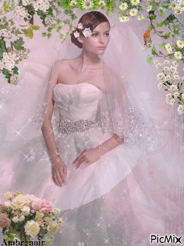 la mariée d'avril - Free animated GIF