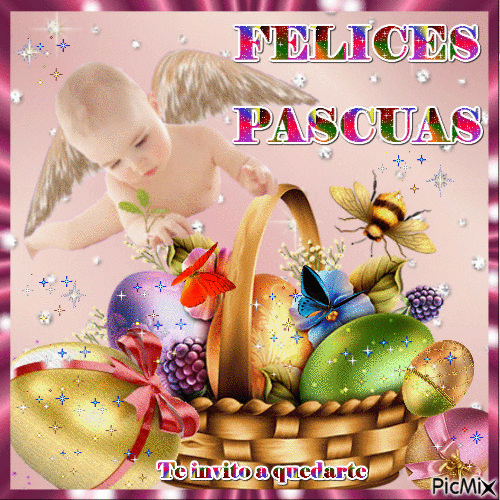 Felices Pascuas - Бесплатный анимированный гифка