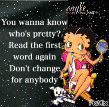 betty boop smile - Free animated GIF