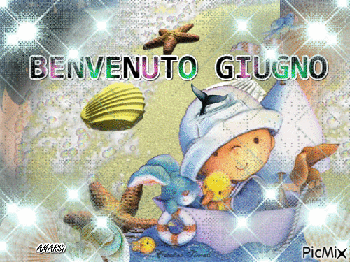 BENVENUTO GIUGNO - Бесплатный анимированный гифка