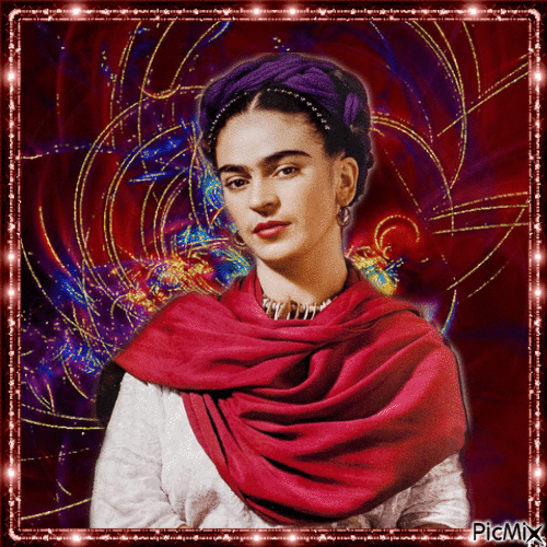 Frida Kahlo - Animovaný GIF zadarmo