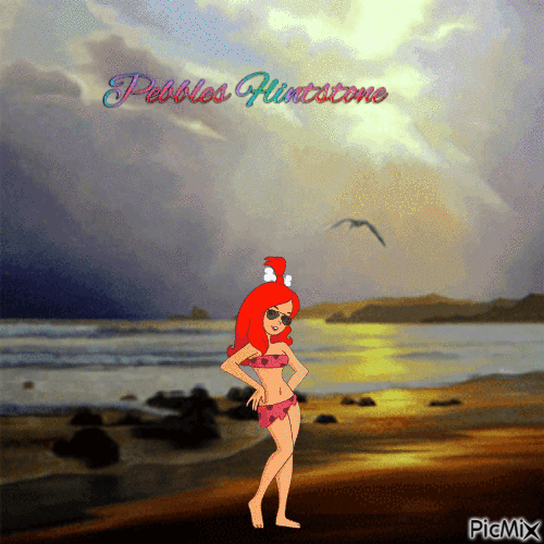 Pebbles Flintstone - 免费动画 GIF