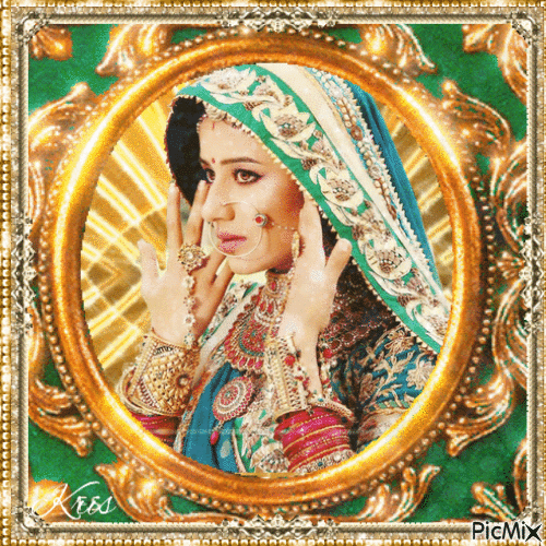 Portrait de princesse indienne - Darmowy animowany GIF