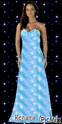 lady blue - Darmowy animowany GIF