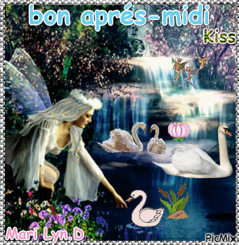 bon apres-midi - Бесплатный анимированный гифка